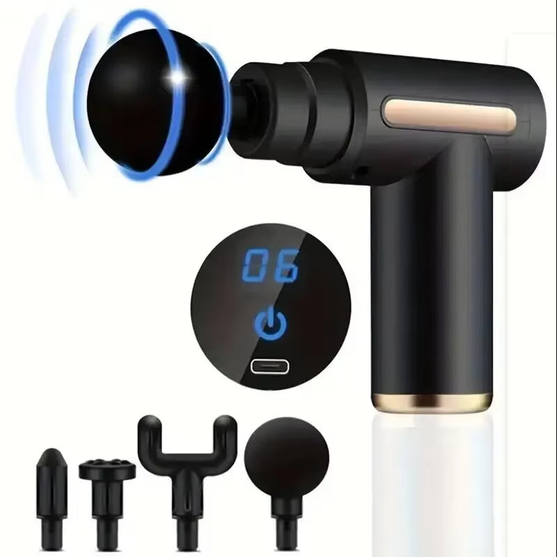 Fascia Gun Muscle Relaxation Massager Electric Vibration Massage Gun Professional Grade Neck Membrane Gun
