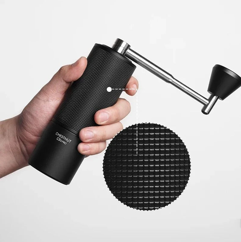 Store Chestnut C3S PRO Manual Coffee Grinder Capacity 25G Hand Adjustable Steel Core Burr Send Cleaning Brush