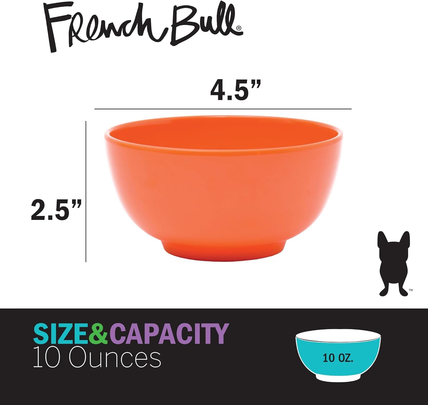 Melamine Mini Bowls, 6-Piece Set, Small Serving Bowl – Snack, Condiment, Dip, Dessert, Ice Cream – Shatter Proof, Food-Safe, BPA Free, Dishwasher Safe, 4” 10 Oz - Multicolor