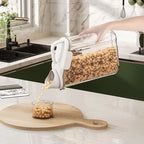 Moisture-Proof Storage Container for Grains Pet Food Snacks Transparent Sealed Food Storage Jar Kitchen Organizer for Dry Foods