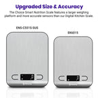 Etekcity Choice Smart Nutrition Scale Accurate Sensors Large Digital Display Kitchen Scale
