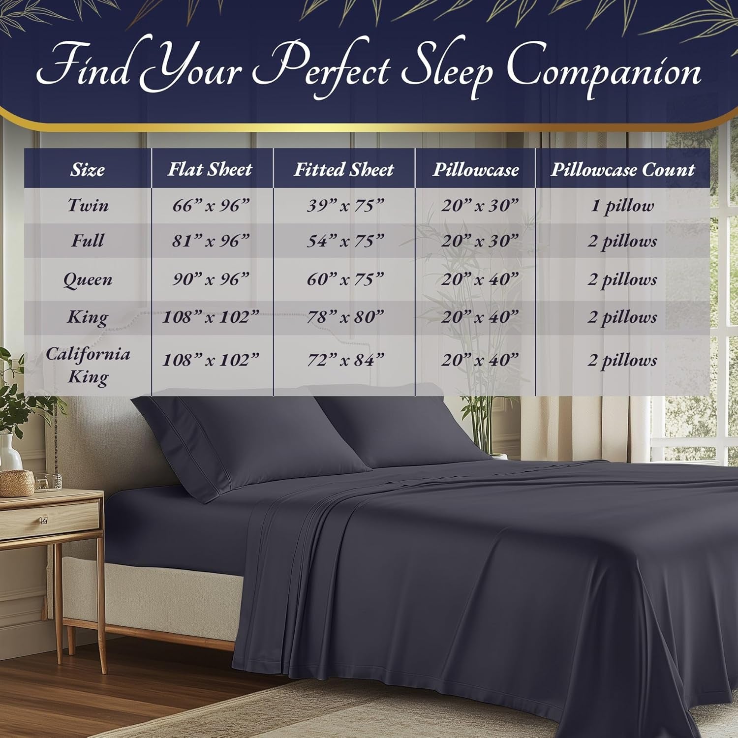 100% Viscose Derived from Bamboo Sheets Queen Size 4Pcs - Ultra Soft & Luxuriously Cooling, 17" Deep Pocket, Double Stitching, Perfect for Hot Sleepers - Queen Bed Sheets (Grey)