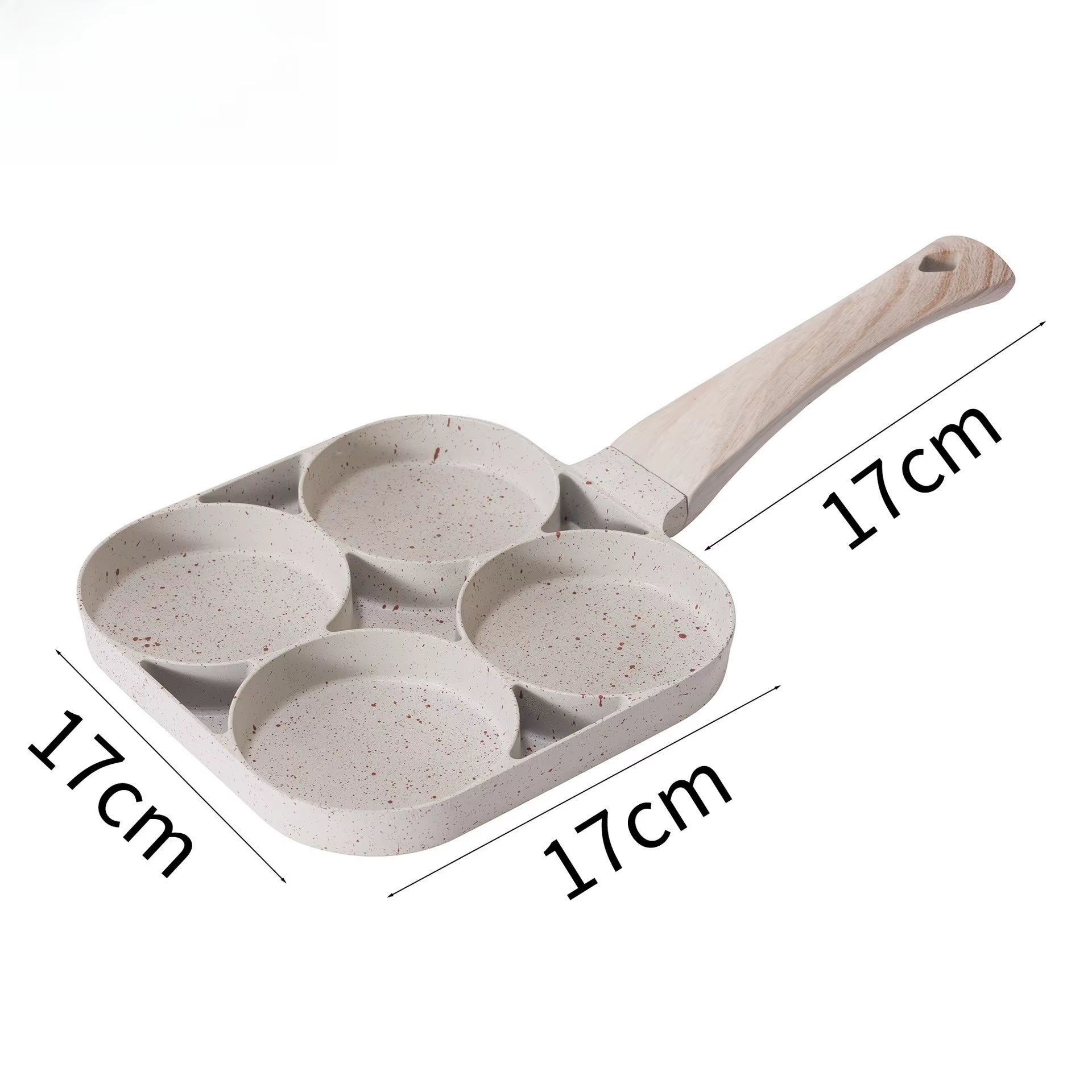 LMETJMA Egg Frying Pan Nonstick Pancake Pans 4-Cups Cookware Pancake Pan Egg Pan Suitable for Gas Stove Induction Cooker JT87