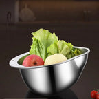 Rice Washer Strainer Bowl Stainless Steelrice Washing Bowl Rice Sieve Colander Fruit and Vegetable Strainer Kitchen Tools