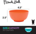 Melamine Mini Bowls, 6-Piece Set, Small Serving Bowl – Snack, Condiment, Dip, Dessert, Ice Cream – Shatter Proof, Food-Safe, BPA Free, Dishwasher Safe, 4” 10 Oz - Multicolor