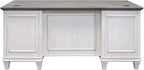 Double Pedestal Desk, White