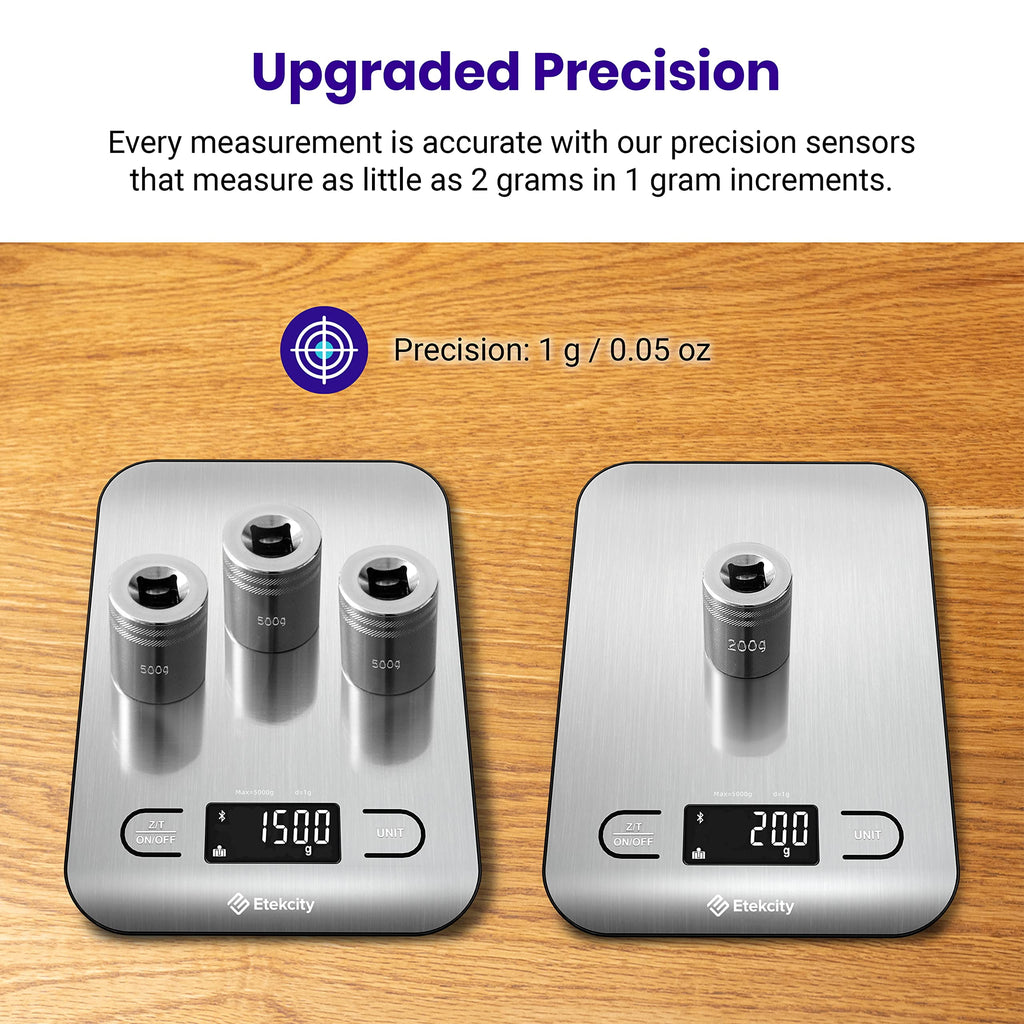 Etekcity Choice Smart Nutrition Scale Accurate Sensors Large Digital Display Kitchen Scale