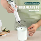 Wireless Rechargeable Electric Milk Frother 3 Speeds Handheld Foam Maker Latte Cappuccino Hot Chocolate USB Rechargea Home