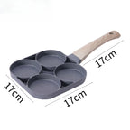 LMETJMA Egg Frying Pan Nonstick Pancake Pans 4-Cups Cookware Pancake Pan Egg Pan Suitable for Gas Stove Induction Cooker JT87