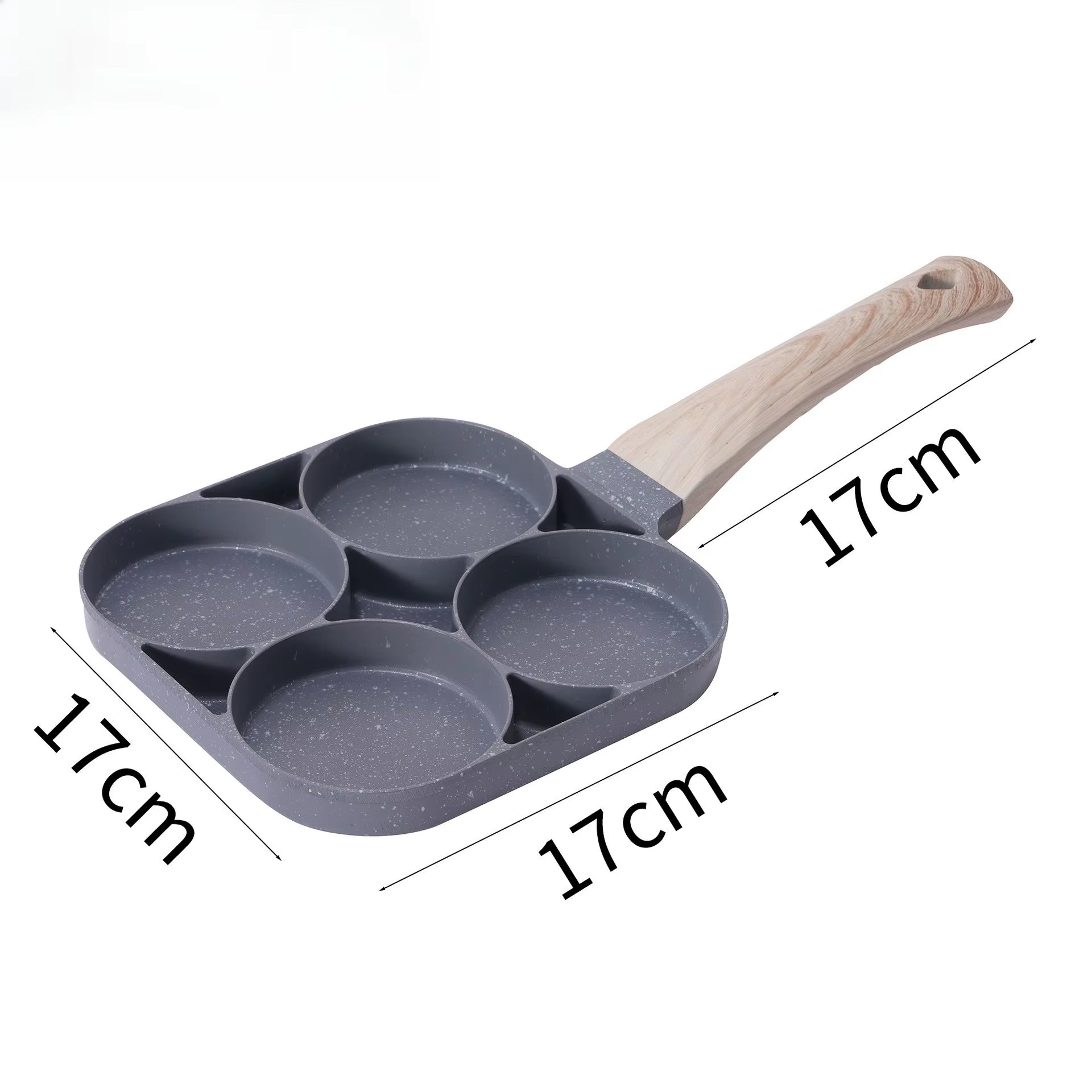 LMETJMA Egg Frying Pan Nonstick Pancake Pans 4-Cups Cookware Pancake Pan Egg Pan Suitable for Gas Stove Induction Cooker JT87