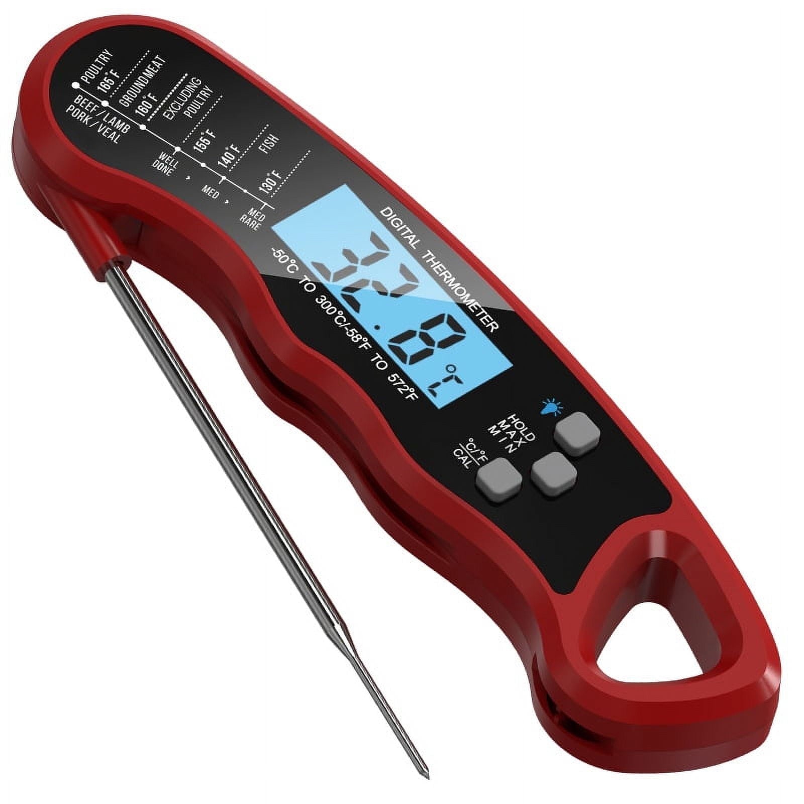 Alpha Grillers Meat Thermometer Digital - Instant Read Food Thermometer for Cooking Grilling Air Fryer Griddle Probe Kitchen Gadgets Essentials BBQ Accessories Grill Gifts for Men Him Dad Fathers Day