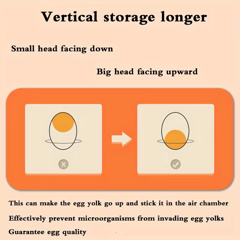 1Pc Kitchen Egg Storage Box Refrigerator Fresh Plastic 2-Layer Drawer Type Large Capacity Storage Home Kitchen Organizer Rack